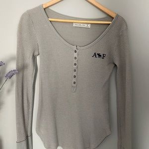 Gray Abercrombie & Fitch long sleeve